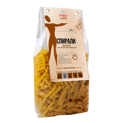 Pasta la Bella for Fit Спиральки из нута без глютена 300 гр.